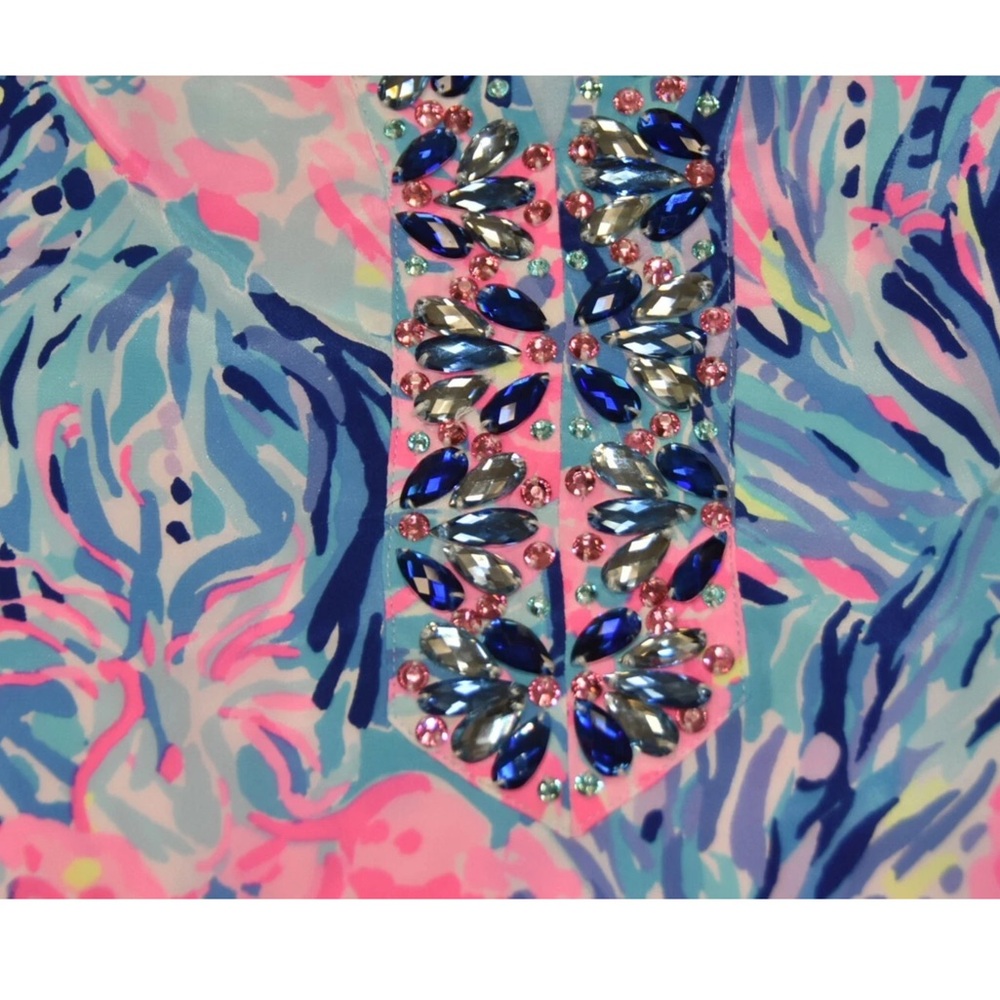 Lilly Pulitzer Pink & Blue Dress - Picture 14 of 16
